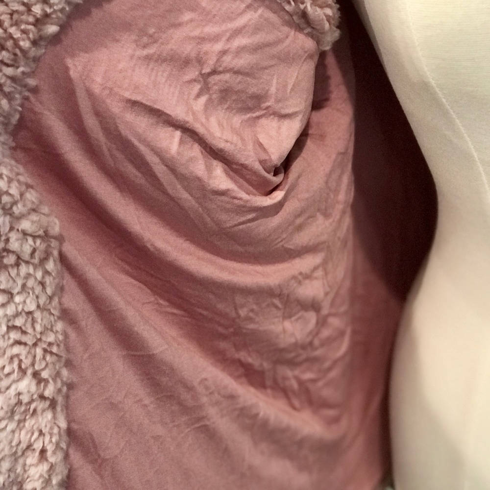 🦋LAST 1🦋Pink Faux Fur Sherpa Teddy Coat - Picture 5 of 6